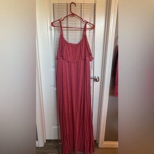 Coral long dress